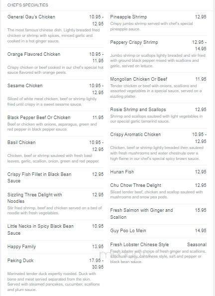 Golden Abacus Restaurant - Norwood, MA menu_pic