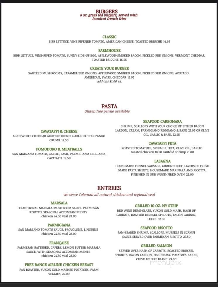 Zucchini's - Pittsfield, MA menu_pic