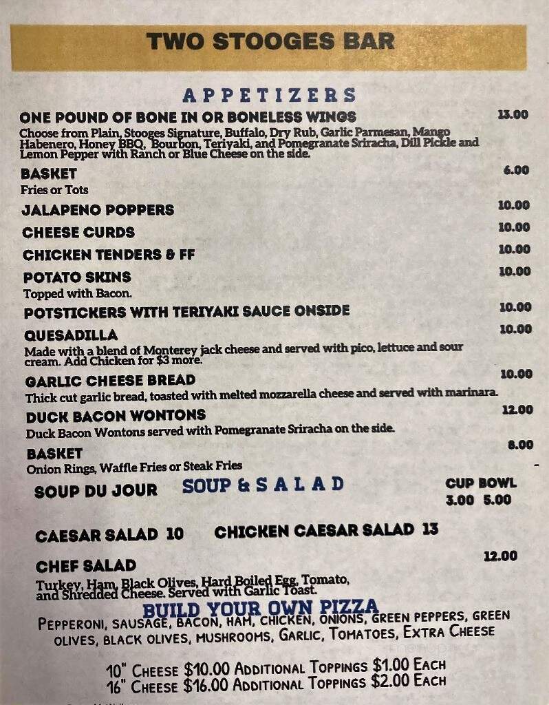 Two Stooges Sports Bar & Grill - Fridley, MN