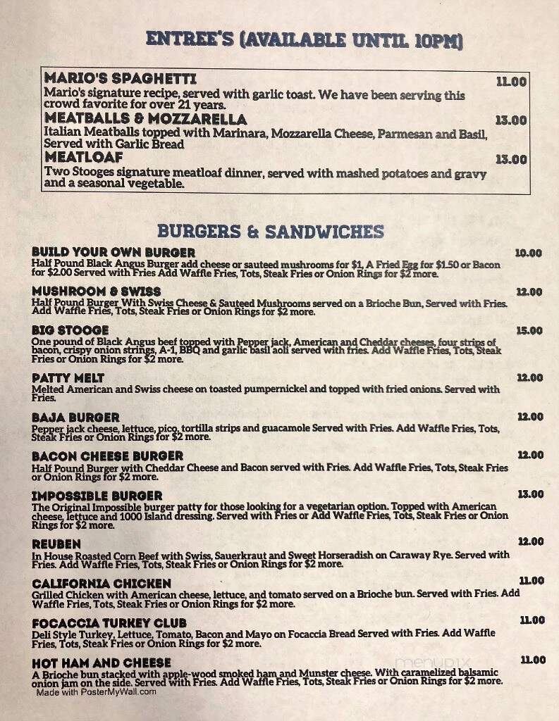 Two Stooges Sports Bar & Grill - Fridley, MN
