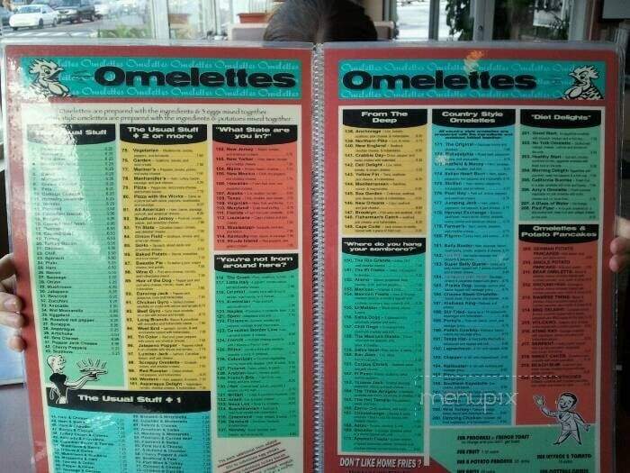 Amy's Omelette House - Burlington, NJ menu_pic