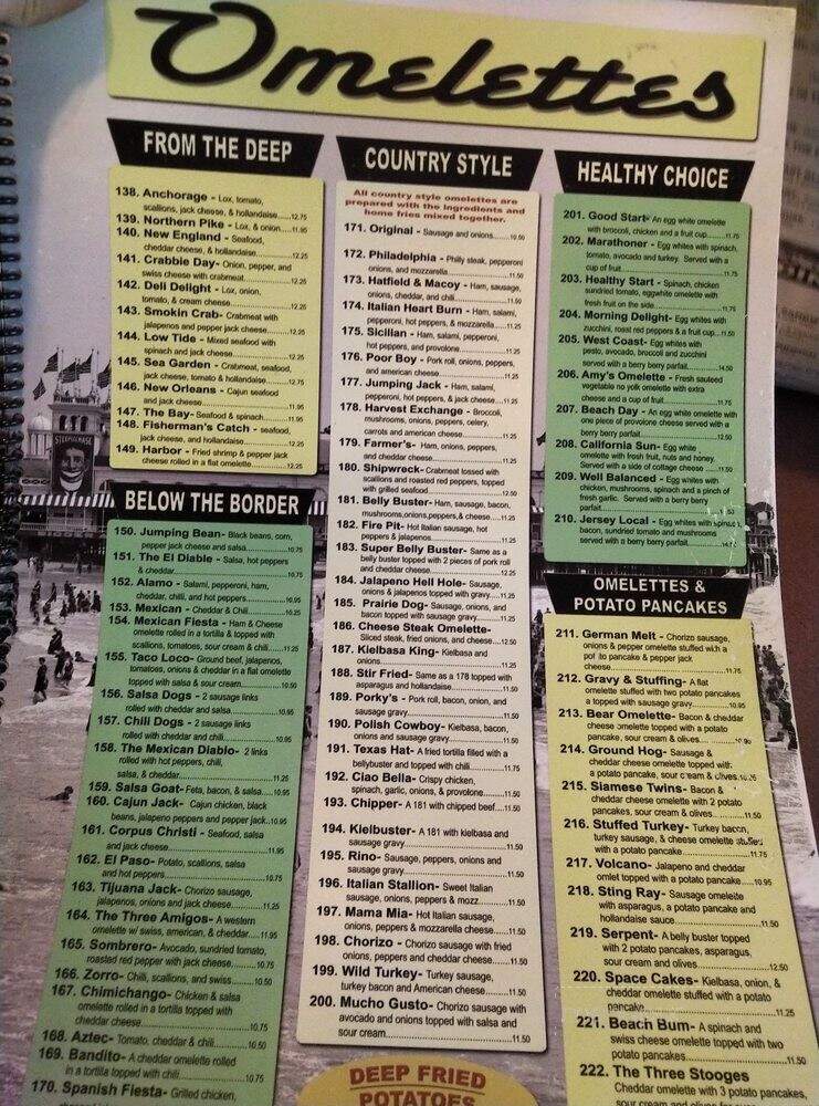 Amy's Omelette House - Burlington, NJ menu_pic