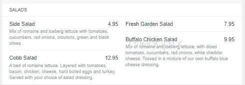 Van Auken's Inne - Thendara, NY menu_pic