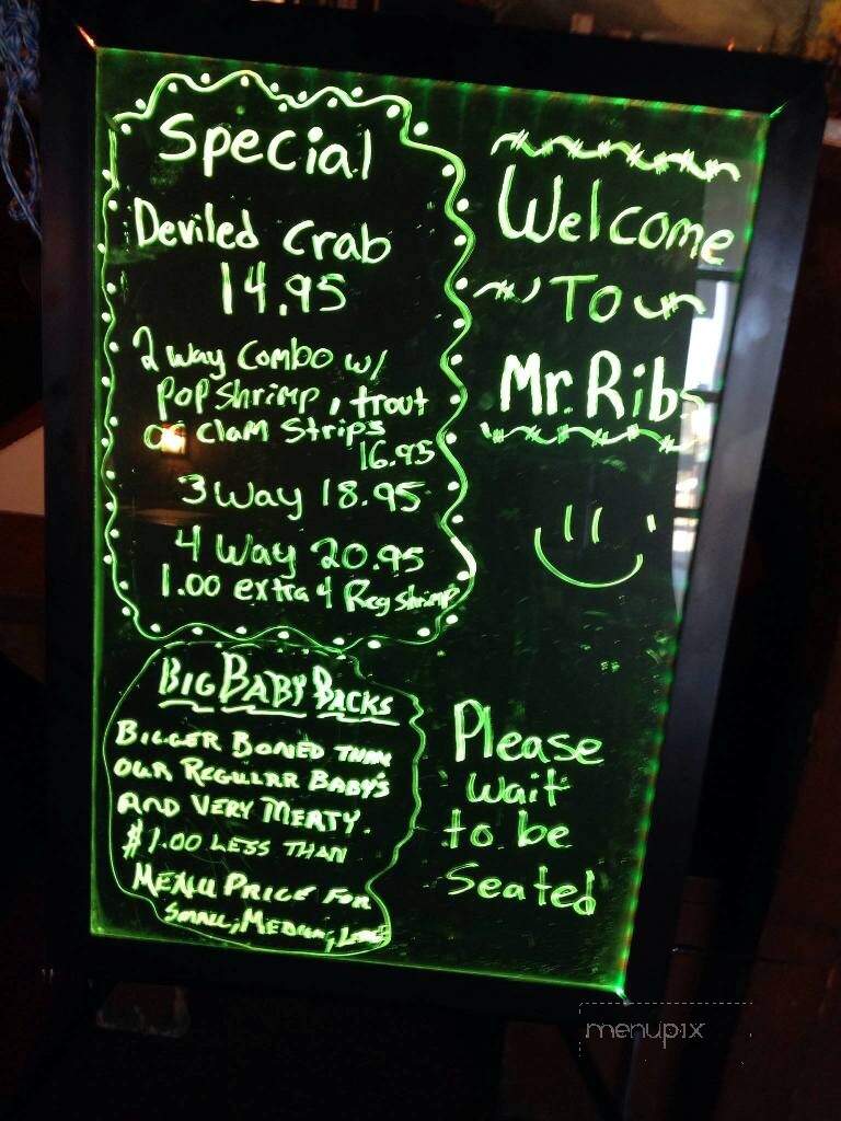 Mr Ribs - Rocky Mount, NC menu_pic