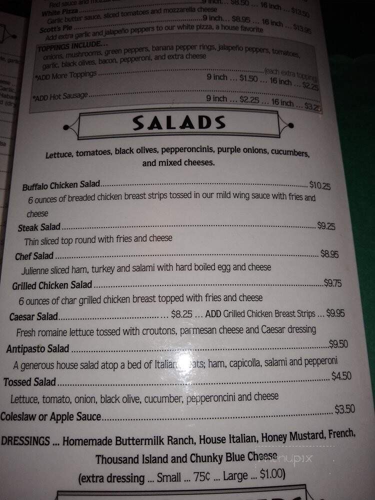 Blinky's Noble Grill & Bar - Pittsburgh, PA menu_pic