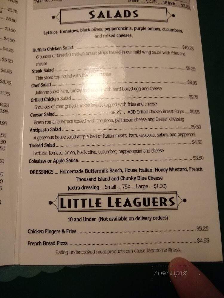 Blinky's Noble Grill & Bar - Pittsburgh, PA menu_pic