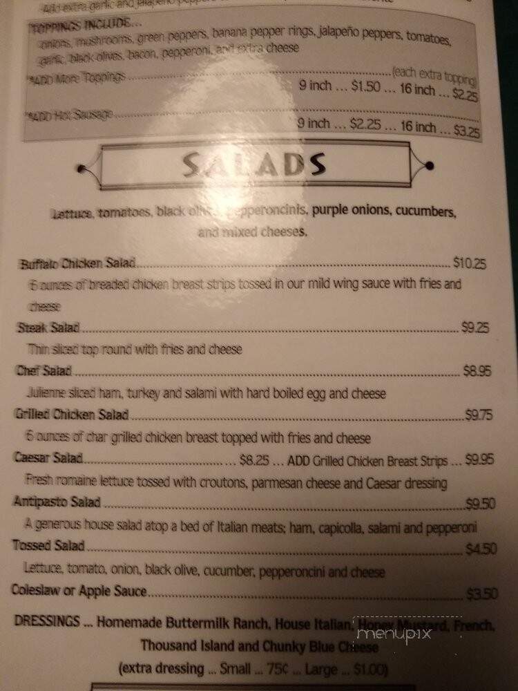 Blinky's Noble Grill & Bar - Pittsburgh, PA menu_pic