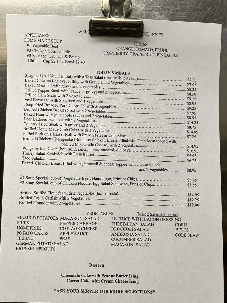 Heisey's Diner - Lebanon, PA menu_pic