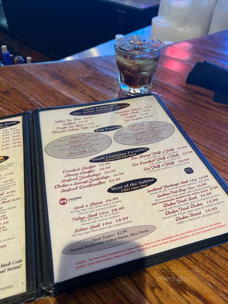 Floyd's Cajun Seafood's - Beaumont, TX menu_pic