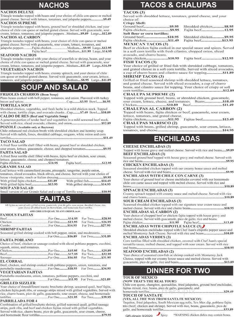 Lunas Mexican Restaurant - Texas City, TX menu_pic