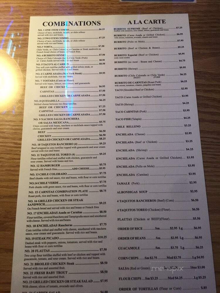 El Toreo Far West - Quartz Hill, CA menu_pic