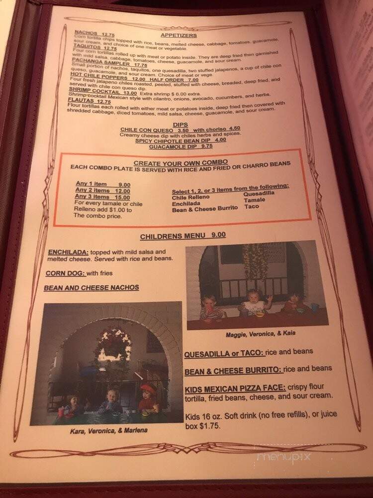 Pachanga Mexicana - Eureka, CA menu_pic