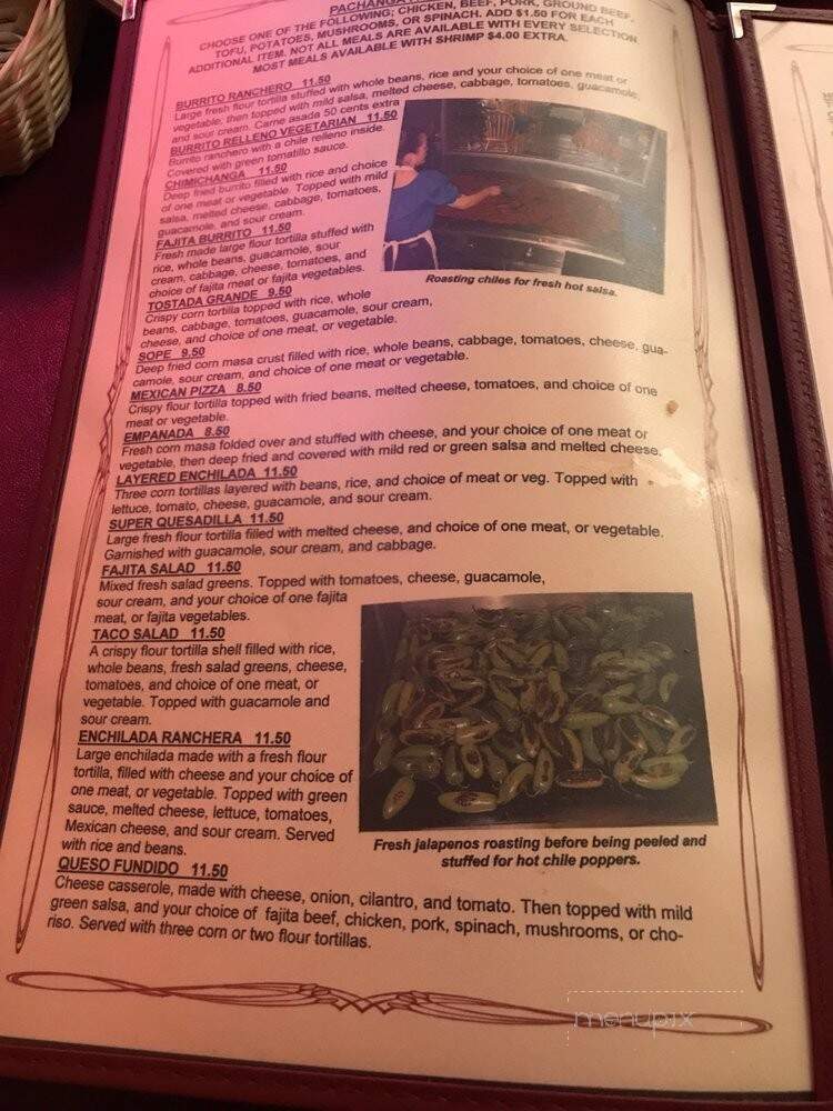 Pachanga Mexicana - Eureka, CA menu_pic