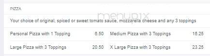 Formaggio's Pie Shack - London, ON menu_pic