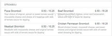 Formaggio's Pie Shack - London, ON menu_pic
