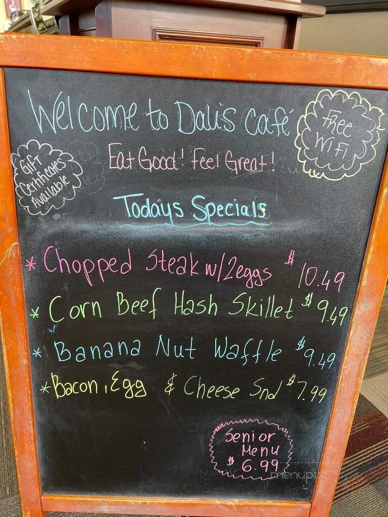 Dali's Cafe - Manitowoc, WI menu_pic