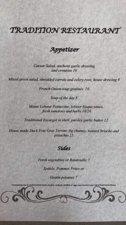 Tradition Restaurant - Deerfield Beach, FL menu_pic