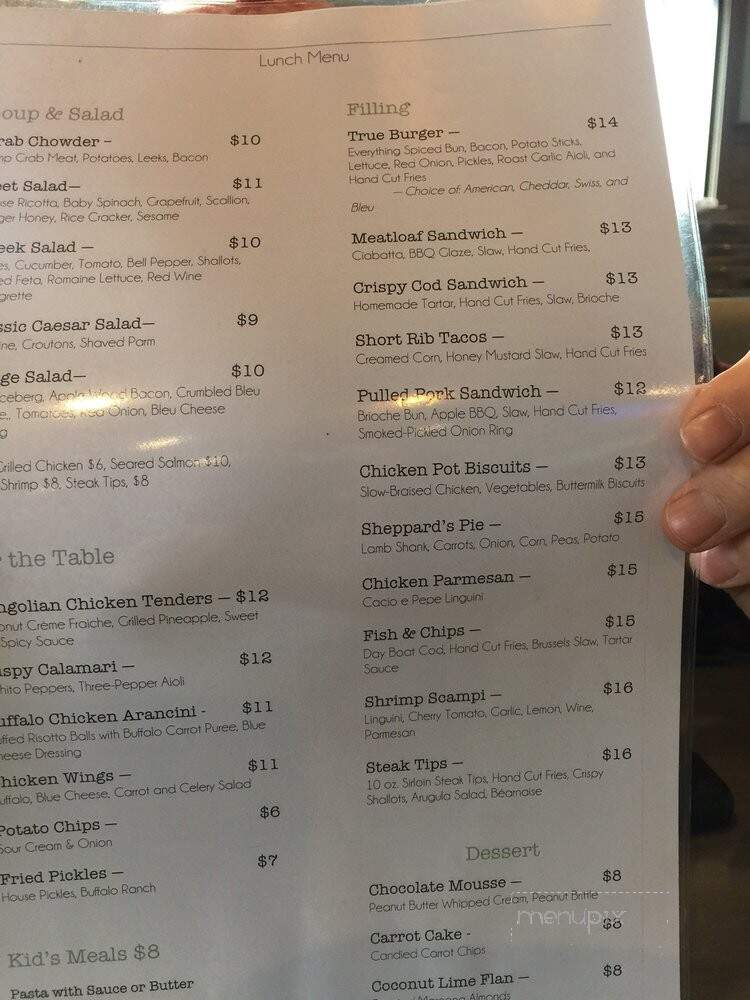 True North Kitchen + Bar - North Weymouth, MA menu_pic