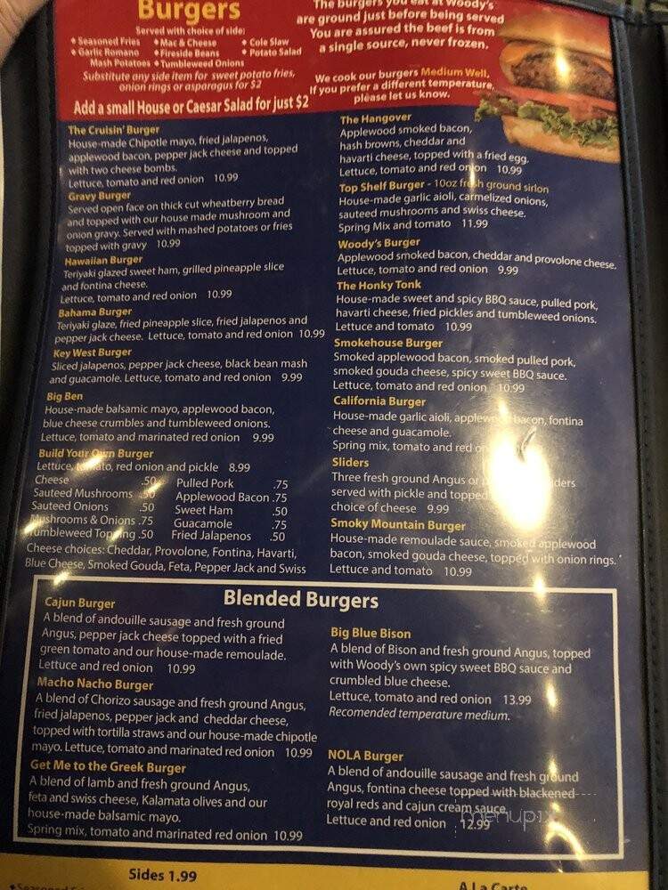 Woody's Roadside - Biloxi, MS menu_pic
