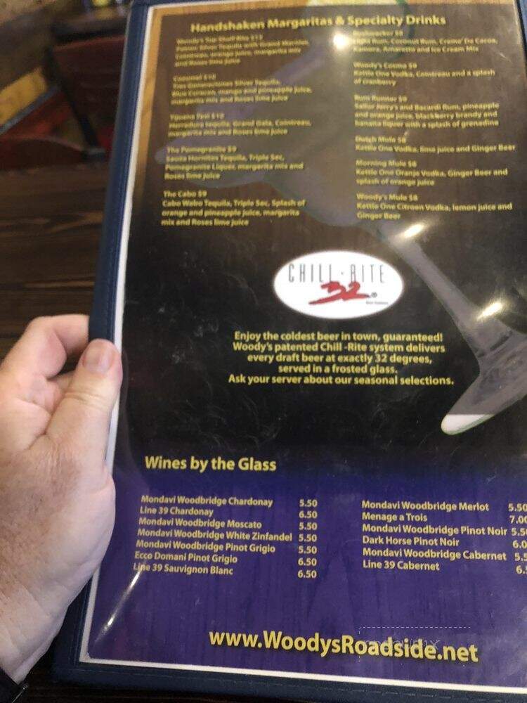Woody's Roadside - Biloxi, MS menu_pic