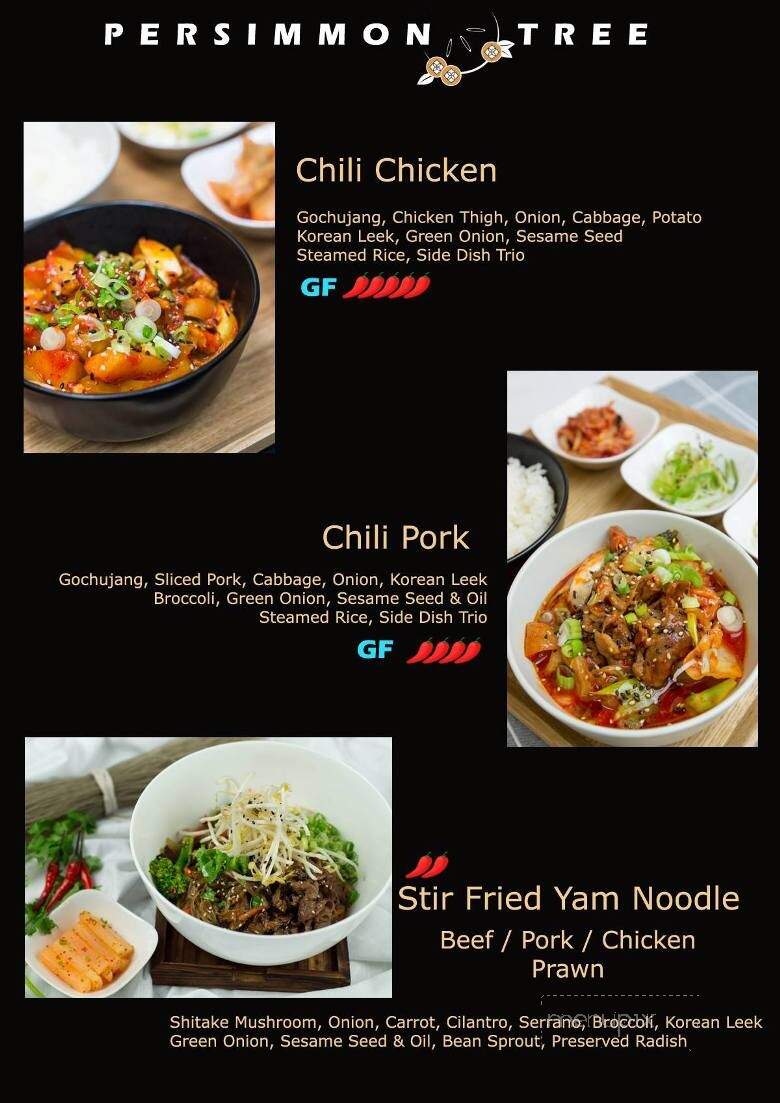 Persimmon Tree - Victoria, BC menu_pic