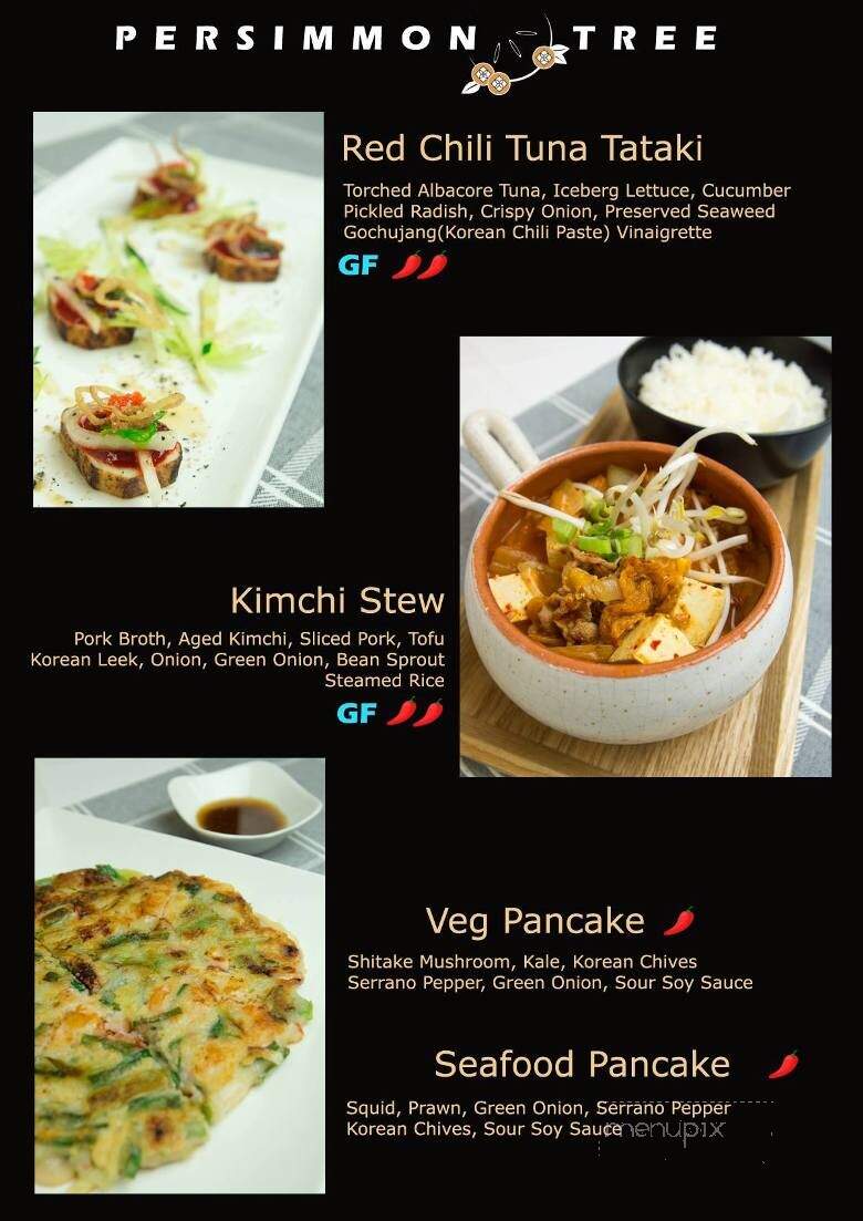 Persimmon Tree - Victoria, BC menu_pic
