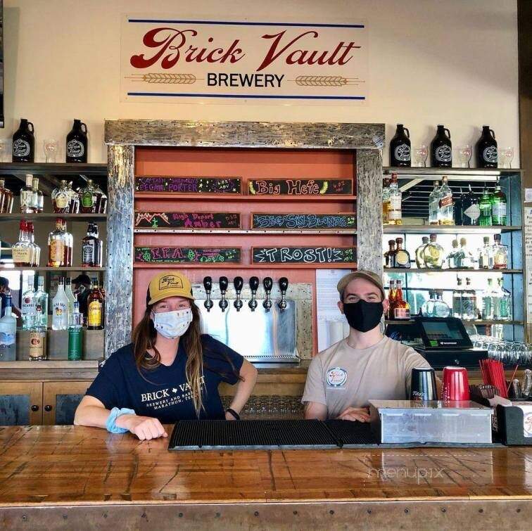 Brick Vault Brewery and Barbeque - Marathon, TX menu_pic