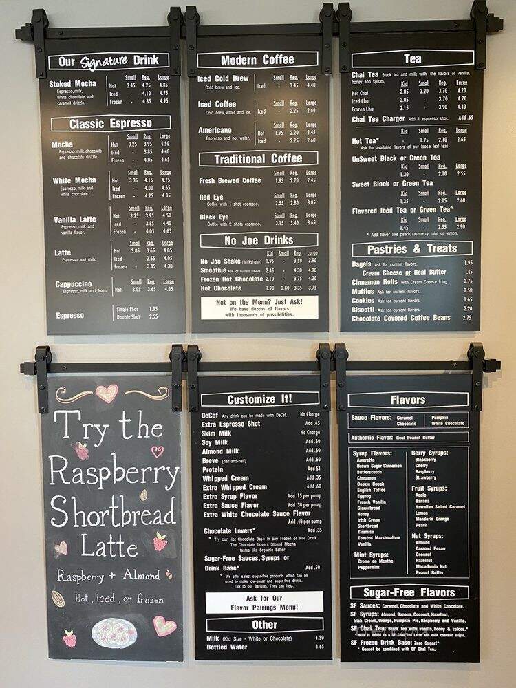 Stoked Coffee - Parkersburg, WV menu_pic