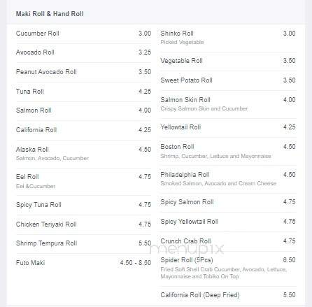 Koto Cuisine - Dickson, TN menu_pic