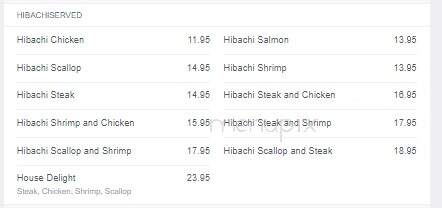Koto Cuisine - Dickson, TN menu_pic