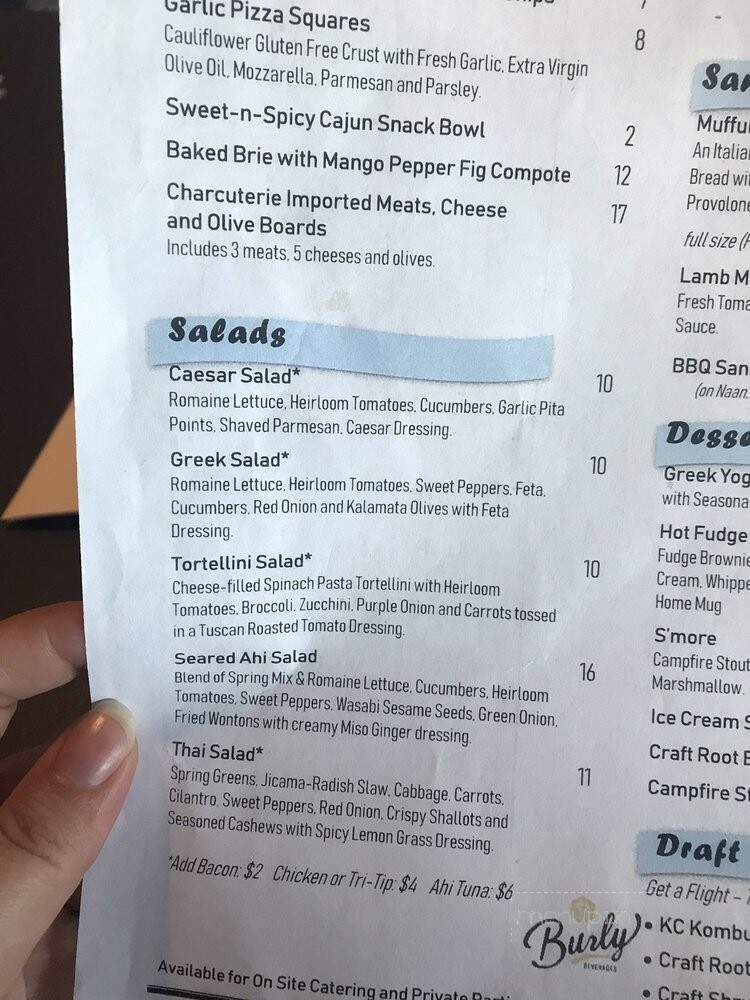 High Water Brewing Taproom and Brewery - Lodi, CA menu_pic