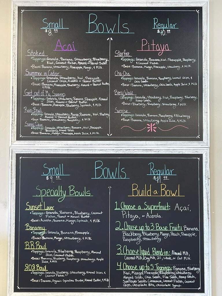 The Berry Bar - Cedar City, UT menu_pic