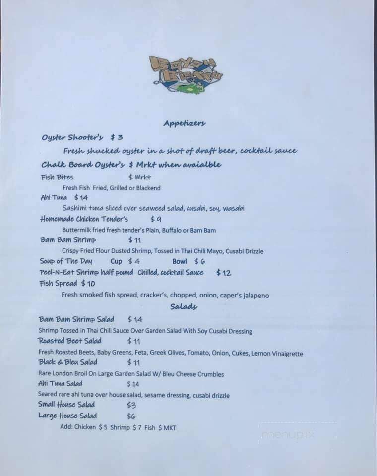 Bayou Bistro - Tarpon Springs, FL menu_pic