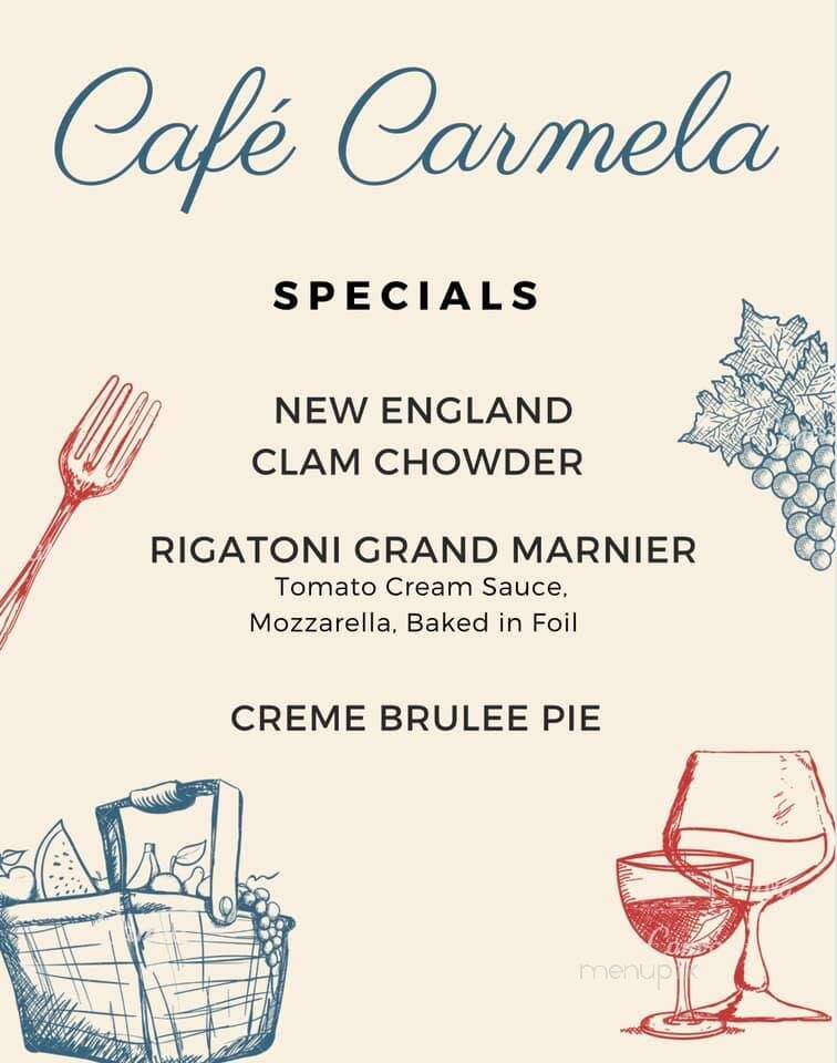 Cafe Carmela - Philadelphia, PA menu_pic