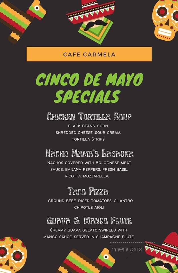 Cafe Carmela - Philadelphia, PA menu_pic
