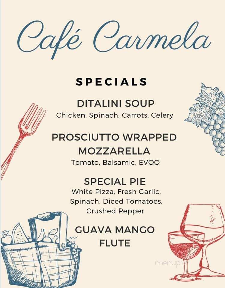 Cafe Carmela - Philadelphia, PA menu_pic