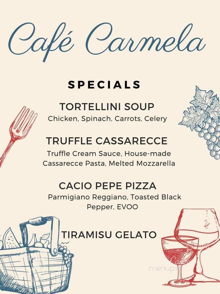Cafe Carmela - Philadelphia, PA menu_pic