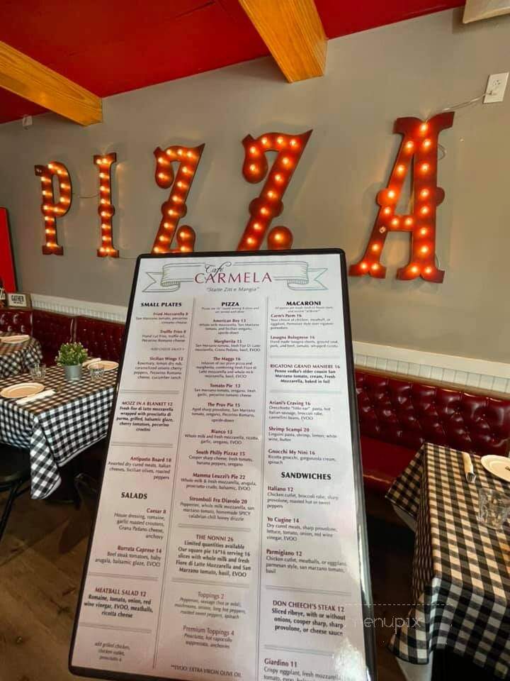 Cafe Carmela - Philadelphia, PA menu_pic