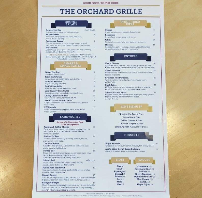 The Orchard Grille at Applecrest Farm - Hampton Falls, NH