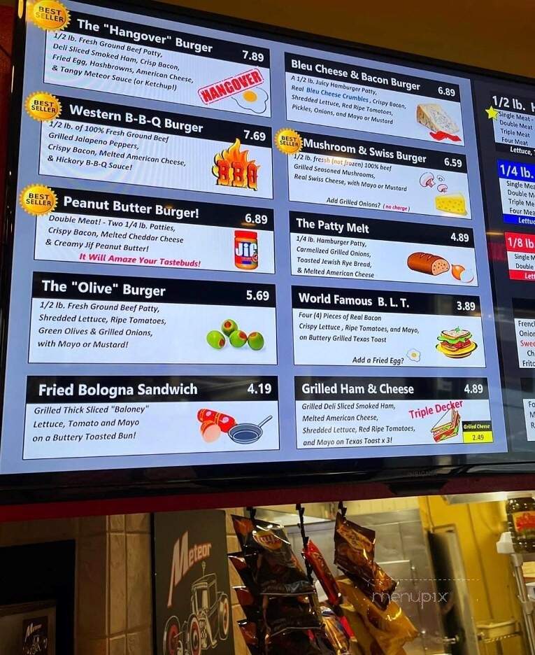 Meteor Hamburgers - Richardson, TX menu_pic
