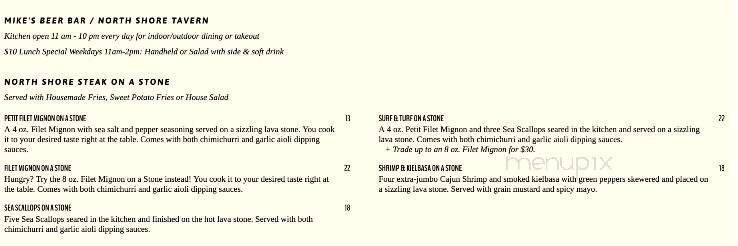 North Shore Tavern - Pittsburgh, PA menu_pic