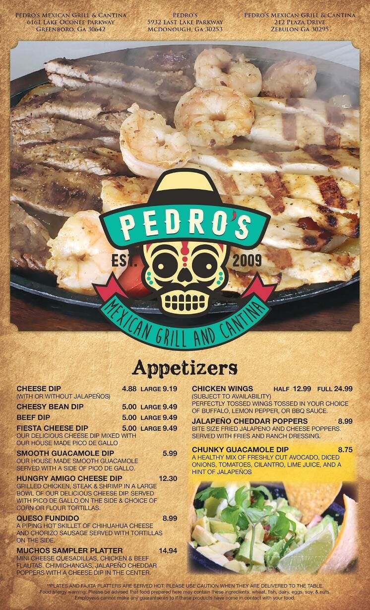 Pedro's Mexican Grill & Cantina - Greensboro, GA