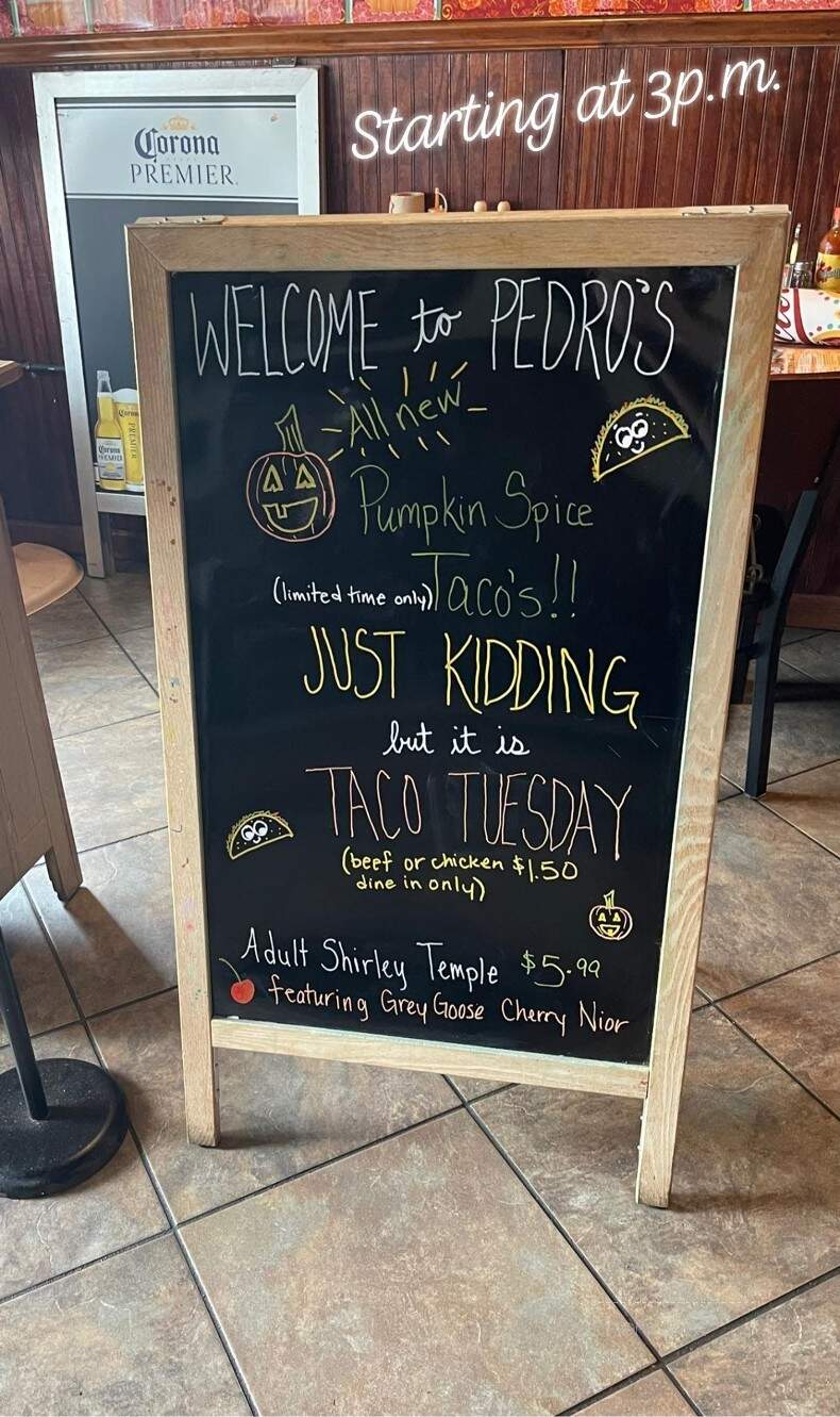 Pedro's Mexican Grill & Cantina - Greensboro, GA menu_pic