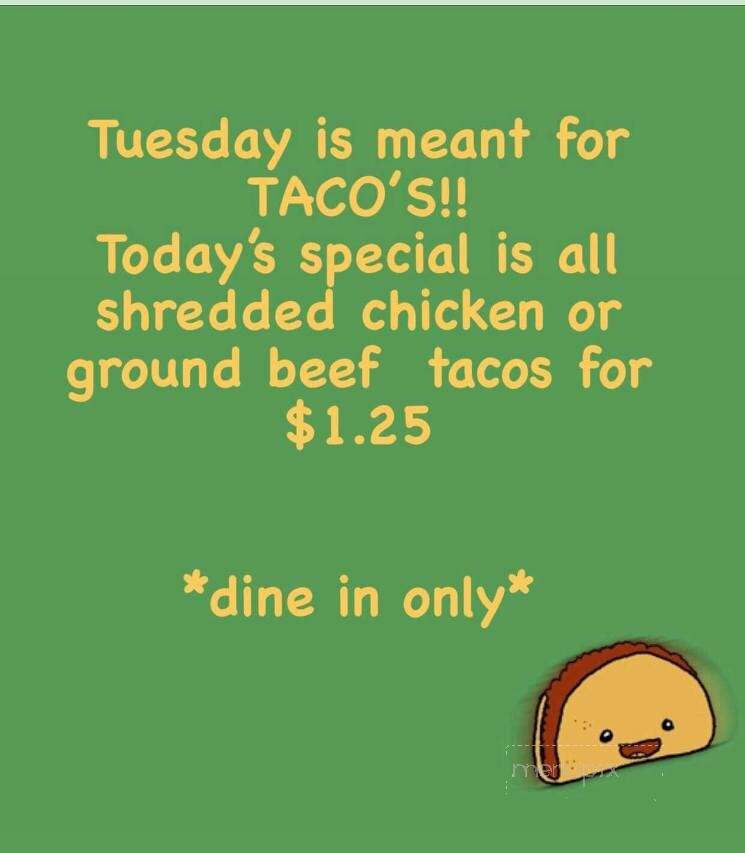 Pedro's Mexican Grill & Cantina - Greensboro, GA menu_pic