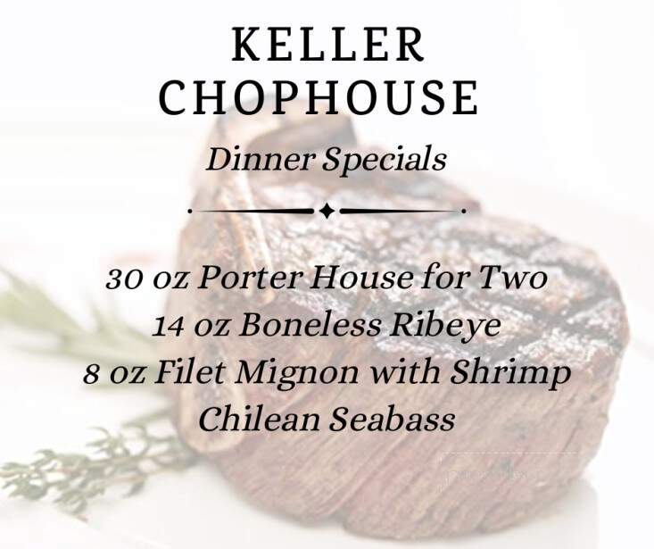 Keller Chophouse - Keller, TX menu_pic