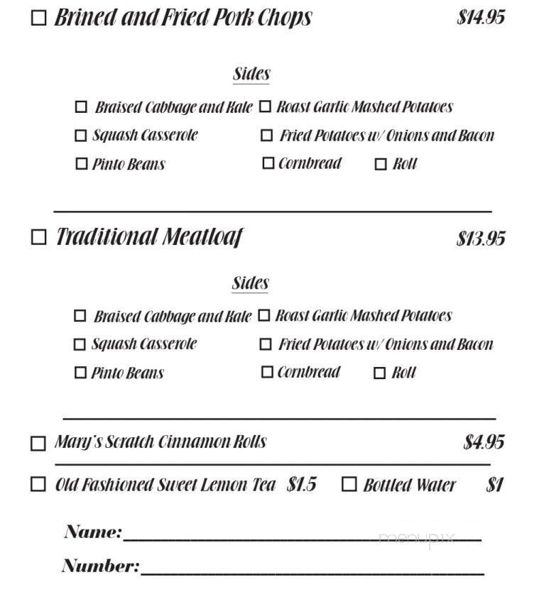 Refined To Go - Helena, AL menu_pic