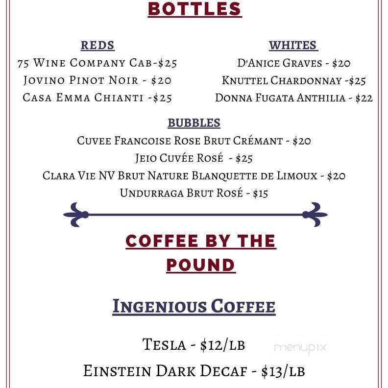 Cafe Violette - Blowing Rock, NC menu_pic