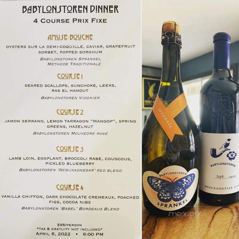 Cafe Violette - Blowing Rock, NC menu_pic