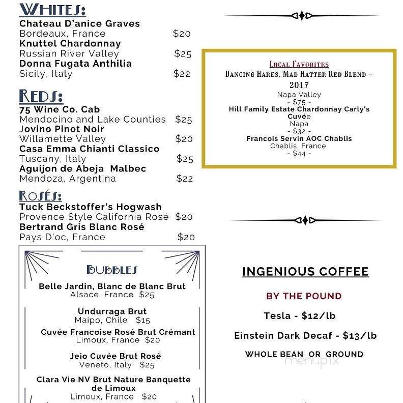 Cafe Violette - Blowing Rock, NC menu_pic