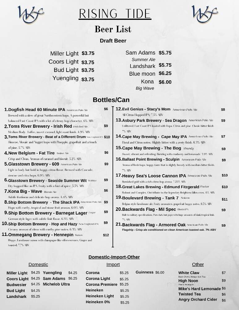 The Waterfront - Forked River, NJ menu_pic